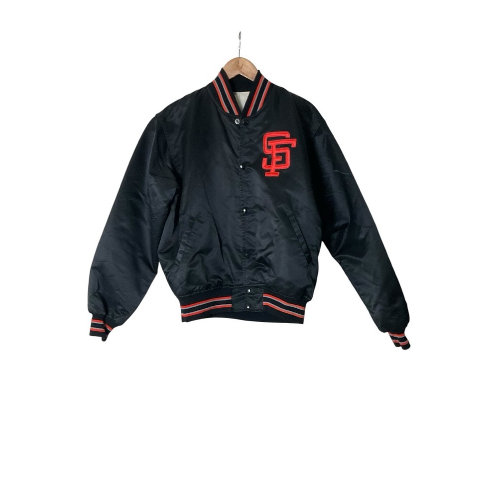 STARTER Black and Red Bomber Jacket